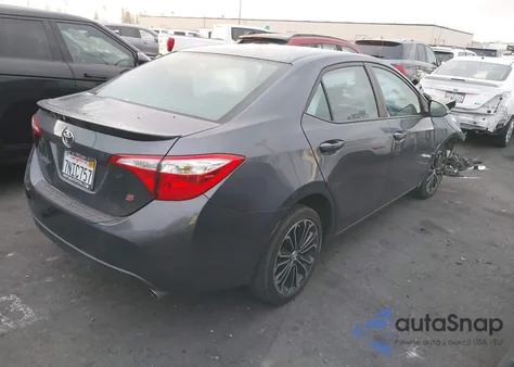 2015 Toyota Corolla S Plus из США, поврежденный, VIN 5YFBURHE9FP361579